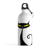 Sleek Cat Stainless Steel Water Bottle